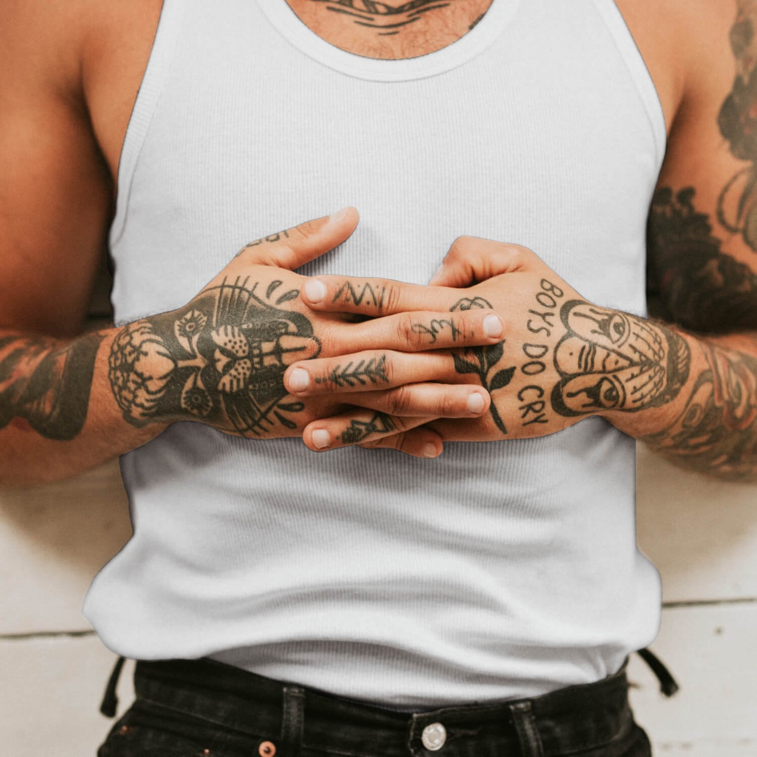 a tattooed man with diabetes